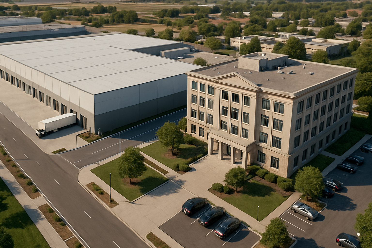 Nave logística institucional en España con especificaciones prime y certificación ESG