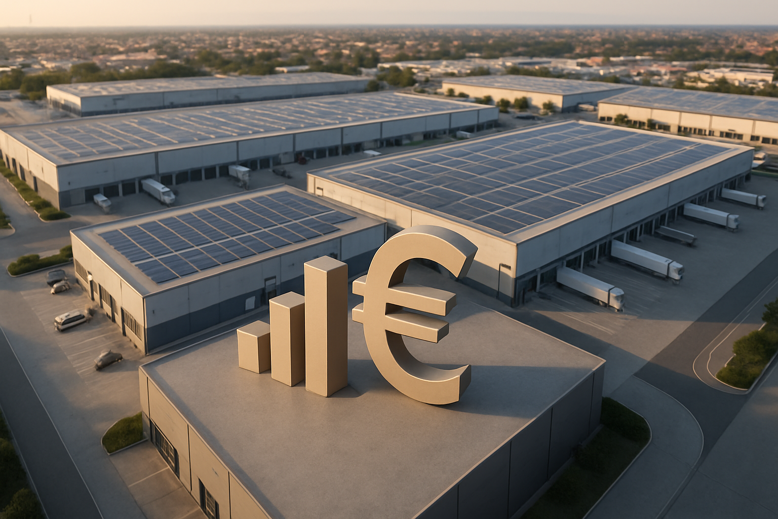 Gráfico de cálculo del WACC aplicado a naves logísticas en España