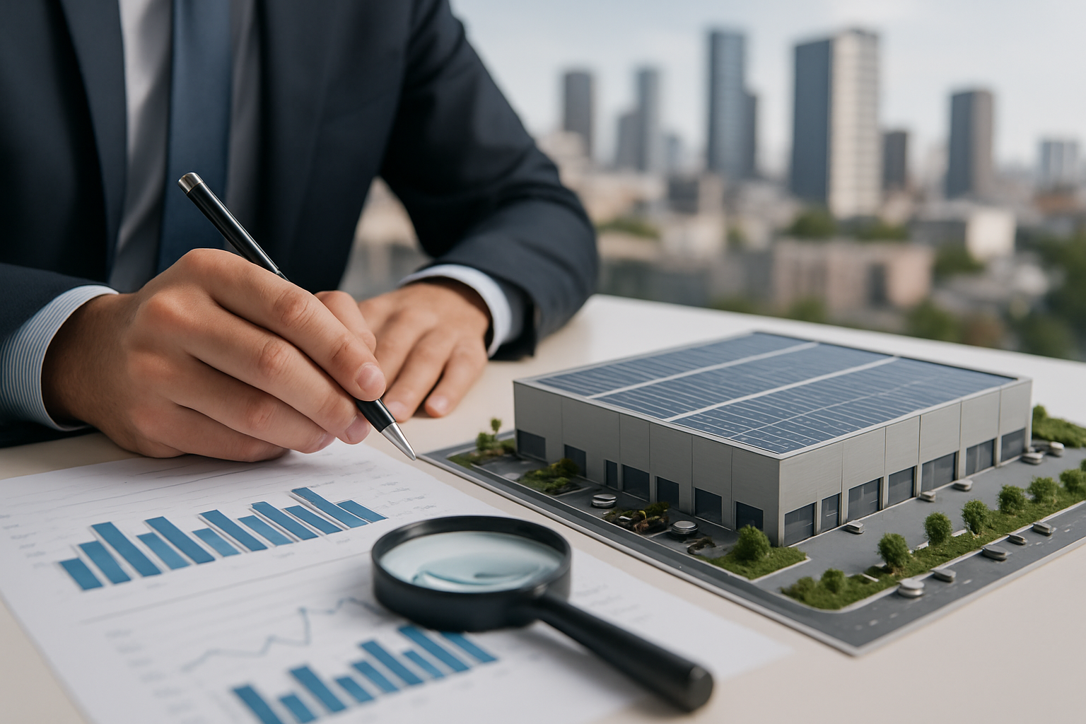 Nave logística evaluada para presentación a una SOCIMI en España