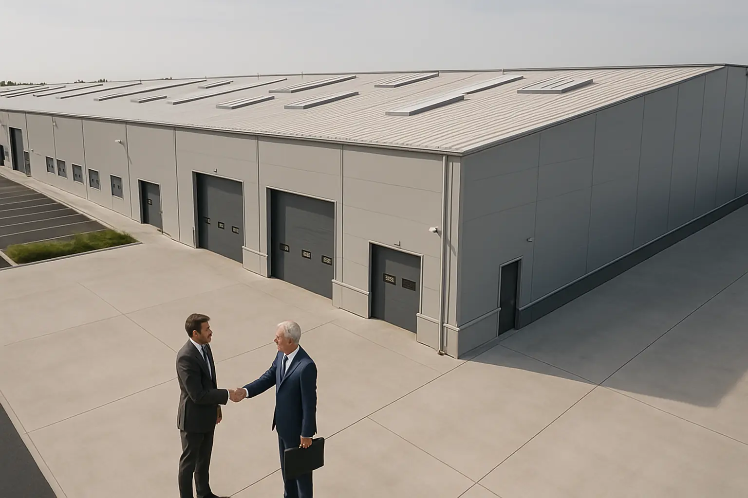 Nave logística en España con contrato industrial en prórroga negociada