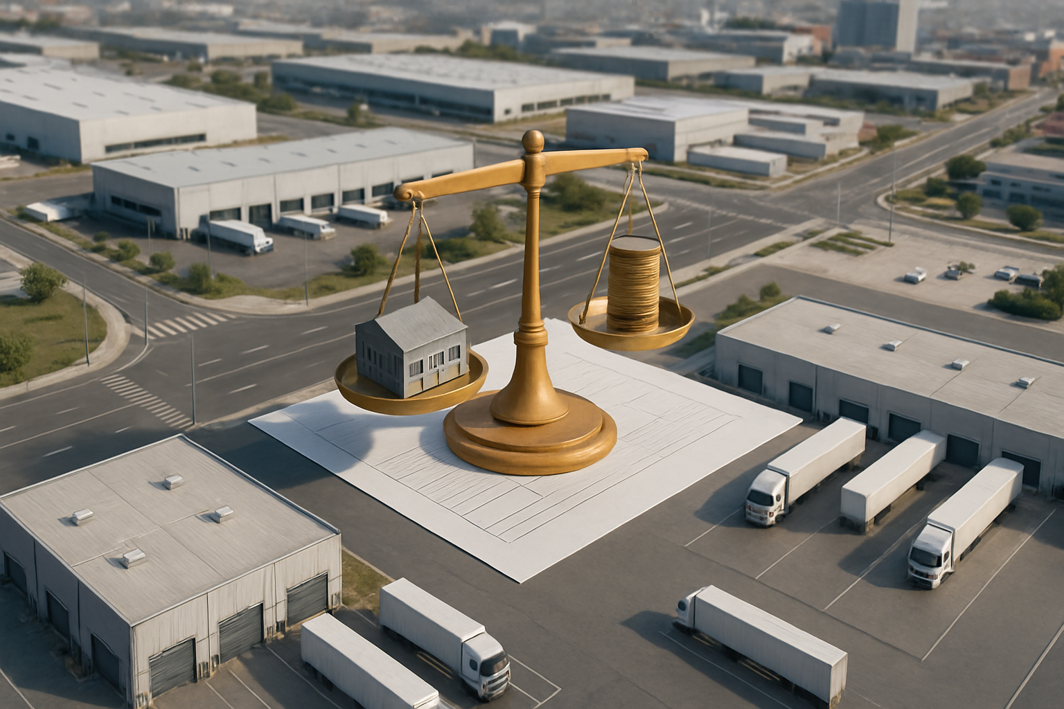 Mapa de zonas logísticas en España con yields comparadas