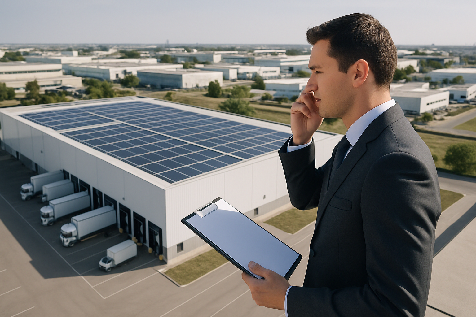 Nave logística clase A en España presentada a un REIT para operación sale & leaseback