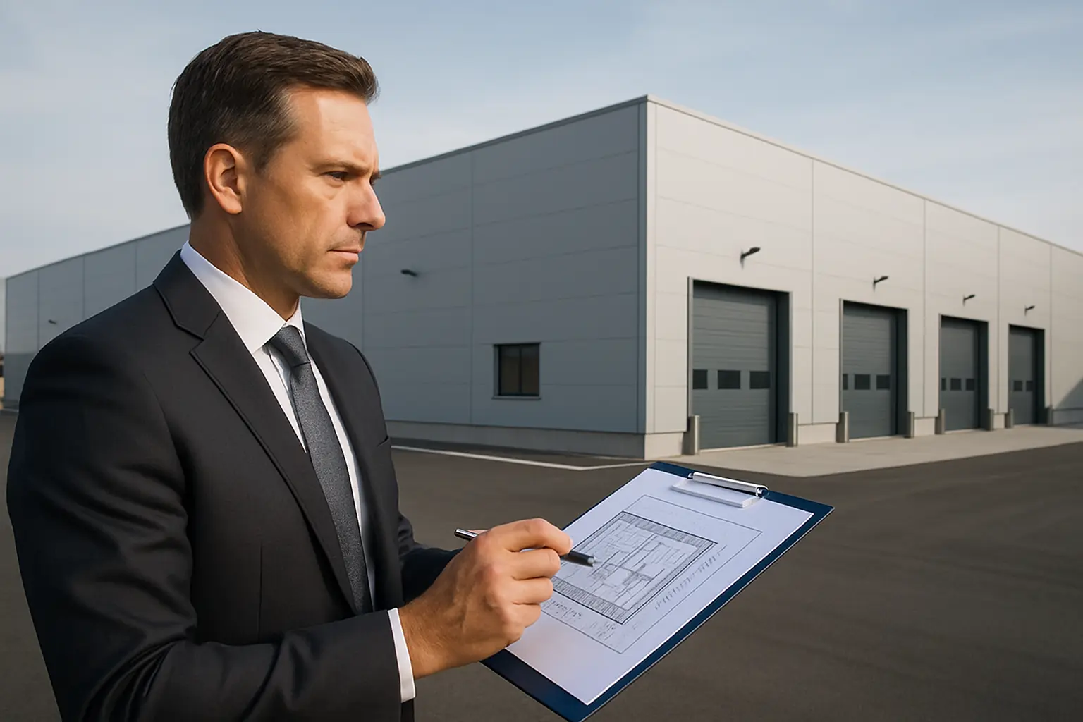 Inspección técnica de la estructura y cubierta de una nave logística en España