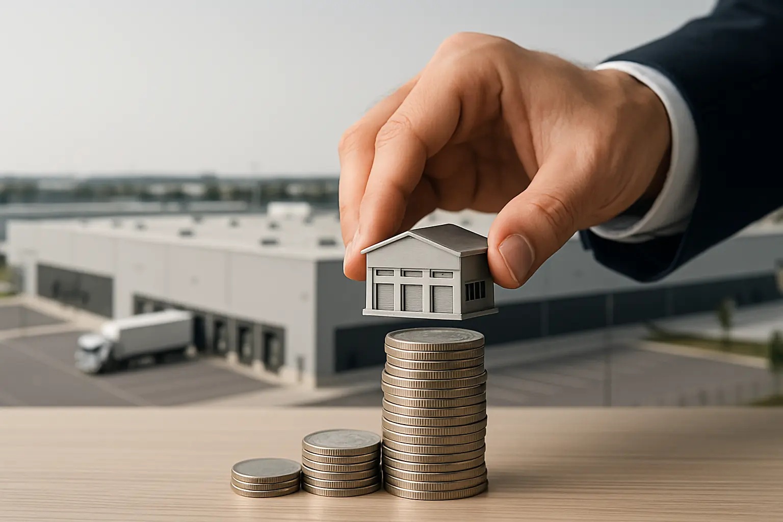 Documento de garantías bancarias para financiar nave logística en España