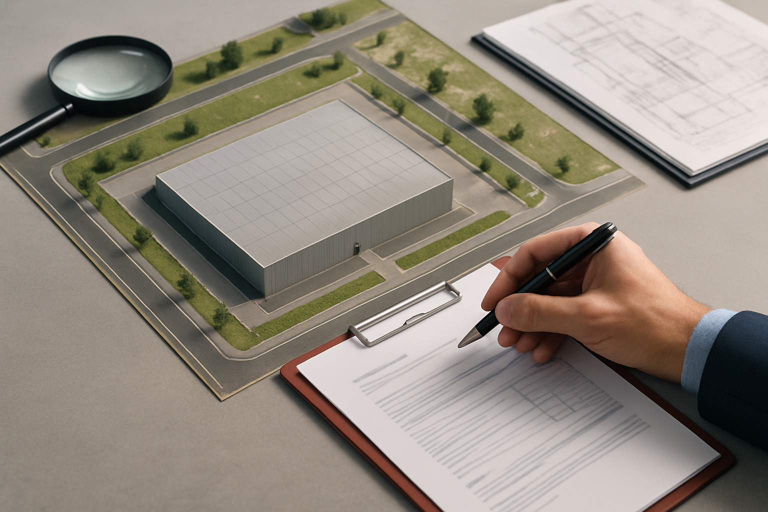 Parcela industrial en España con accesos logísticos y planeamiento urbanístico