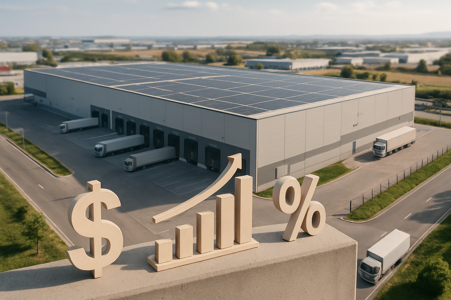 Gráfico de DSCR, LTV e ICR aplicados a inversiones logísticas en España