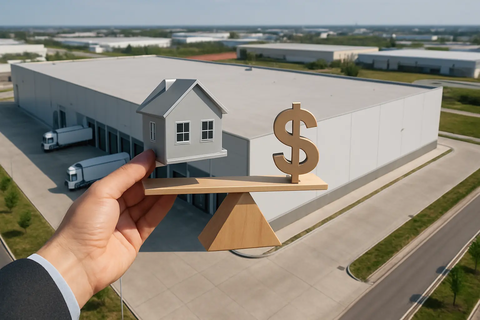 Valoración de nave logística con renta por debajo de mercado en España